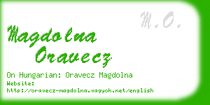 magdolna oravecz business card